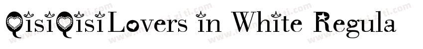 QisiQisiLovers in White Regular字体转换
